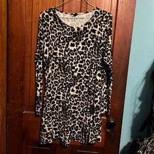 Cheetah print dress